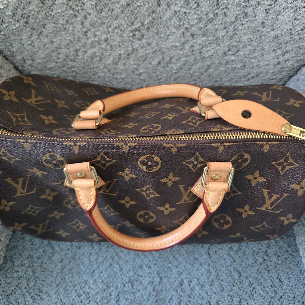 Louis Vuitton Monogram Brown Handbag Speedy 30 - Picture 2 of 6
